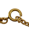 Chanel CC Gold Plated Medallion Sunburst Pendant Necklace Secondhand