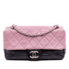 Chanel Medium Bicolor Lambskin and Calfskin CC Chain Flap Secondhand