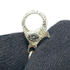 Chanel Gold Plated CC Rhinestone Pendant Necklace Secondhand