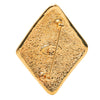 Chanel CC Gold Plated Rhombus Brooch Secondhand