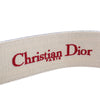 Dior Leather and Embroidered Canvas Wide Belt Secondhand