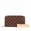 Louis Vuitton Damier Ebene Zippy Long Wallet Secondhand