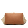 Saint Laurent Leather Trimmed Canvas Y Tote Secondhand