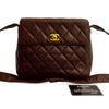 Chanel CC Quilted Caviar Turnlock Crossbody Secondhand