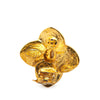 Secondhand Chanel Gold Plated CC Clover Clip On Earrings