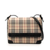 Secondhand Burberry House Check Canvas Flap Crossbody