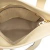 LOEWE Linen Embossed Calfskin Anagram Shopper Tote Secondhand