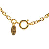 Chanel Gold Plated CC Quilted Pendant Necklace Secondhand