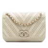 Chanel Large Chevron Sheepskin Subtle Flap Secondhand