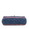 Chanel Quilted Denim Classic Single Flap Secondhand