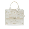Dior Small Embroidered Canvas Gold Star Book Tote Secondhand