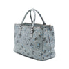 Prada Medium Saffiano Lux Galleria Floral Print Double Zip Satchel Secondhand