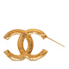 Chanel CC Gold Plated Strass Brooch Secondhand
