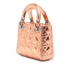 Dior Mini Metallic Crinkled Calfskin Cannage Lady Dior Secondhand