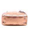 Dior Mini Metallic Crinkled Calfskin Cannage Lady Dior Secondhand