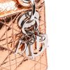 Dior Mini Metallic Crinkled Calfskin Cannage Lady Dior Secondhand