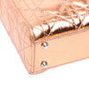 Dior Mini Metallic Crinkled Calfskin Cannage Lady Dior Secondhand
