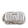 Miu Miu Nappa Matelasse Double Zip Clutch Secondhand