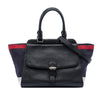 Secondhand Burberry Leather and Mega Check Canvas Harcourt Satchel