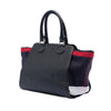 Secondhand Burberry Leather and Mega Check Canvas Harcourt Satchel