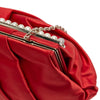 Valentino Satin Pearl Embellished Frame Clutch on Chain Secondhand