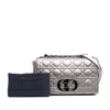 Dior Medium Metallic Calfskin Cannage Supple Caro Bag Secondhand