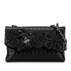 Chanel CC Chocolate Bar Lambskin No 5 Camellia Shoulder Bag Secondhand