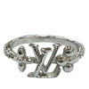 Louis Vuitton Palladium Plated and Strass LV Iconic Ring Metal Secondhand