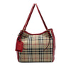 Burberry Small Haymarket Check Canvas and Leather Canterbury Tote Secondhand