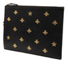 Gucci Leather Bee Star Clutch Secondhand