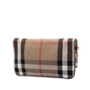 Burberry House Check Canvas and Leather Adeline Fold Over Wristlet Clutch Secondhand
