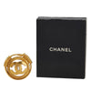 Chanel Gold Plated CC Brooch Secondhand