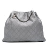 Chanel Metallic Quilted Calfskin Drawstring Bucket Bag Secondhand