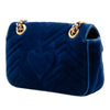 Gucci Small GG Marmont Matelasse Velvet Shoulder Bag Secondhand