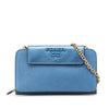 Secondhand Prada Saffiano Metal Oral Phone Wallet on Chain