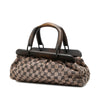 Gucci GG Canvas Wood Frame Handbag Secondhand