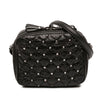 Valentino Quilted Crinkled Leather Rockstud Double Zip Camera Bag Secondhand