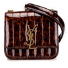 Saint Laurent Small Patent Monogram Tortoiseshell Vicky Chain Bag Secondhand