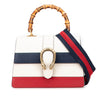 Gucci Medium Leather Bamboo Dionysus Web Satchel Secondhand