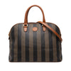 Fendi Pequin Coated Canvas Dome Satchel Secondhand