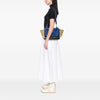 Celine Small Tricolor Leather Trapeze Satchel Secondhand