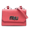 Miu Miu Goatskin Madras Miu Logo Crossbody Secondhand
