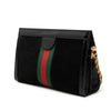 Secondhand Gucci Small Suede Web Ophidia Chain Crossbody