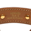 Hermès Leather and Gold Plated Chaine d Ancre Cuff Bracelet Secondhand