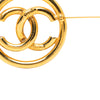 Chanel CC Gold Plated Round Brooch Secondhand