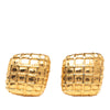 Chanel Gold Plated Diamond Clip on Earrings Secondhand