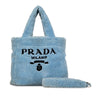 Prada Spugna Logo Terrycloth Tote Secondhand