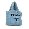 Prada Spugna Logo Terrycloth Tote Secondhand