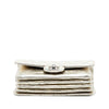 Chanel Small Metallic Crackled Calfskin Clams Pocket Flap Secondhand