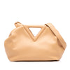 Bottega Veneta Medium Leather The Point Triangle Satchel Secondhand